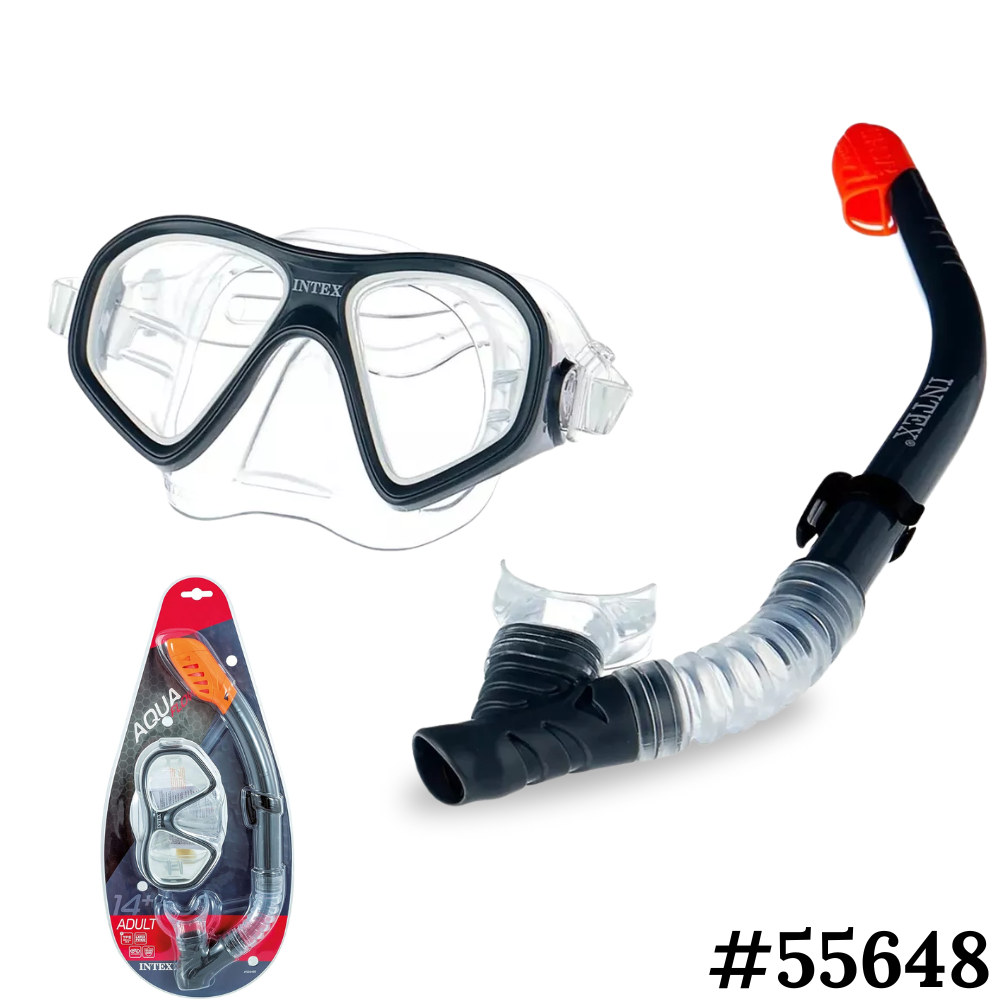 Kit De Buceo Intex Snorkel Aqua Flow